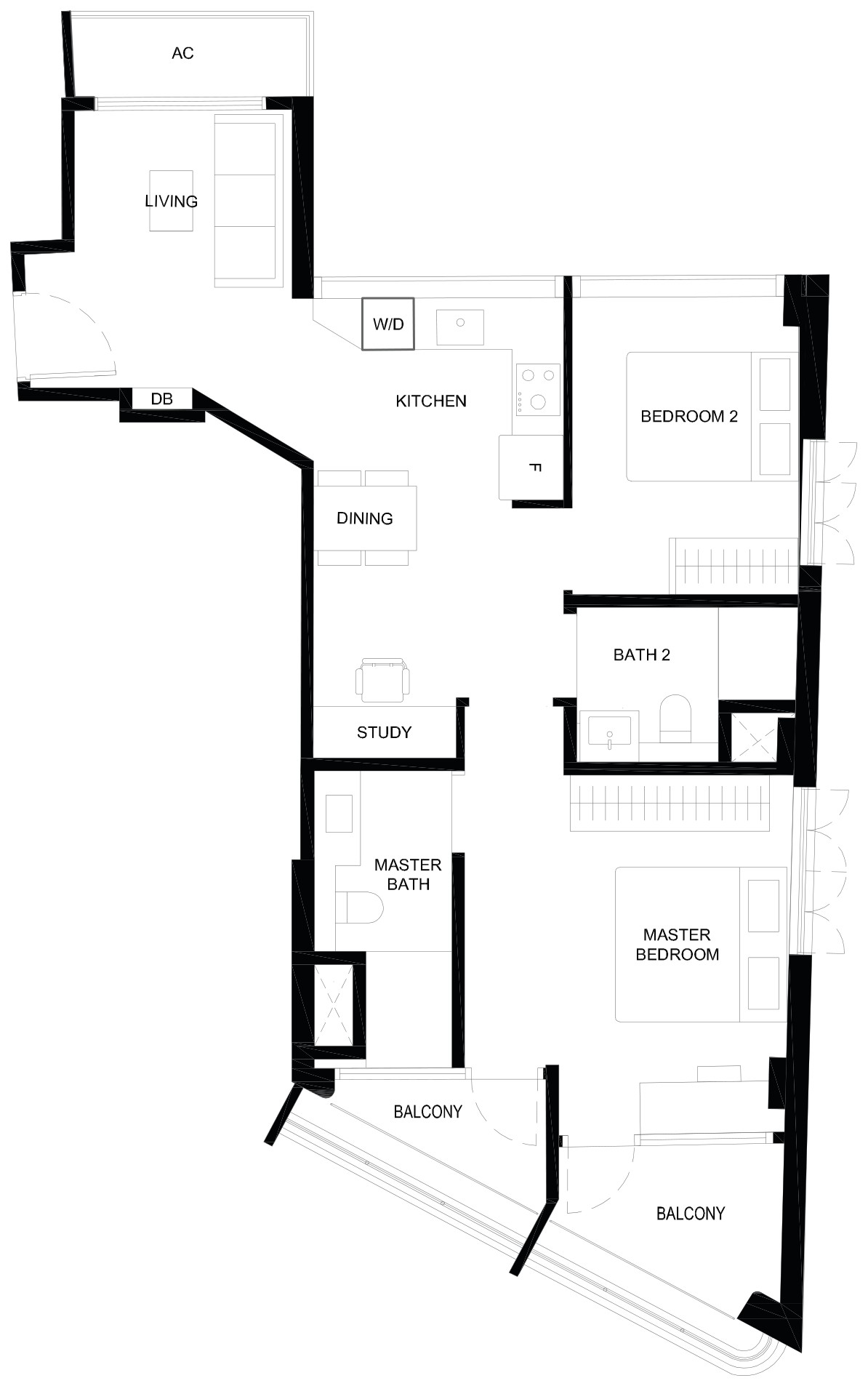 Duet @ Emily Type B6 floor plan